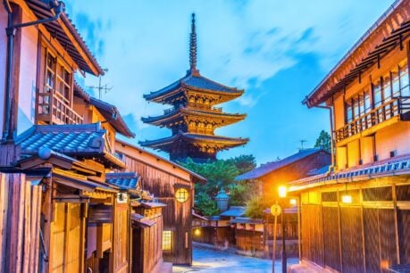 Kyoto, where ancient Japan whispers through golden light and timeless streets. Photo by Canva