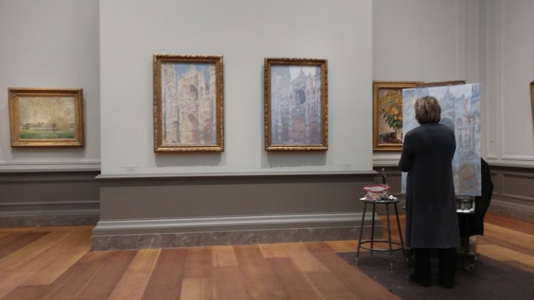 Monet Mimick in the National Gallery