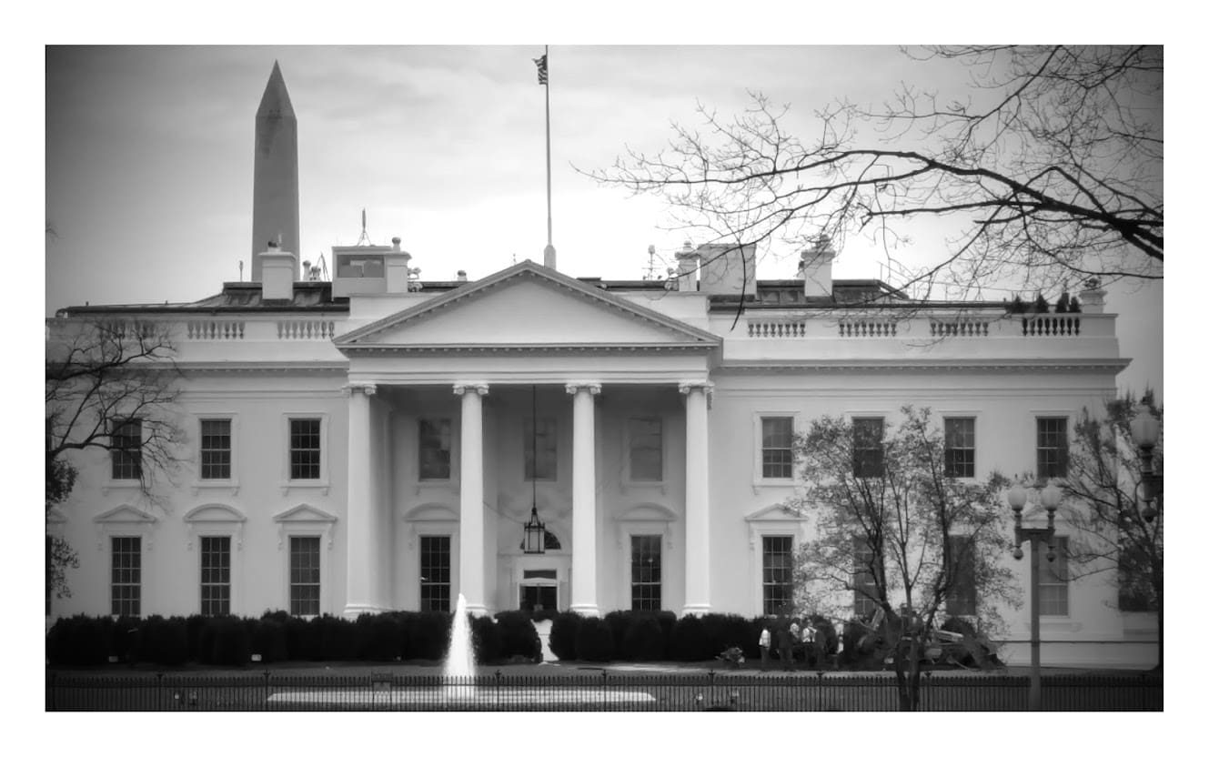 The White House and the Washington Monument