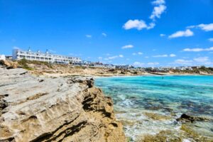 Looking back to the Arniston Spa Hotel