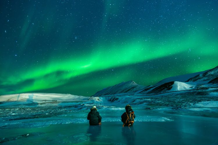The incredible Northern Lights are seen frequently.