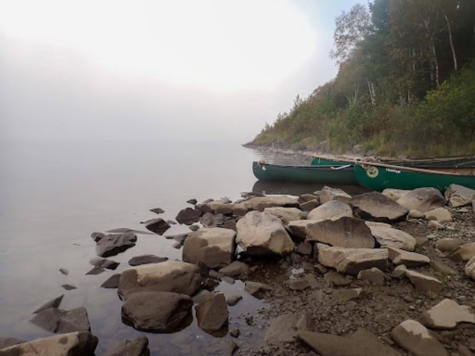 Early morning fog on the Allagash River, soon to be replaced by a warming sun