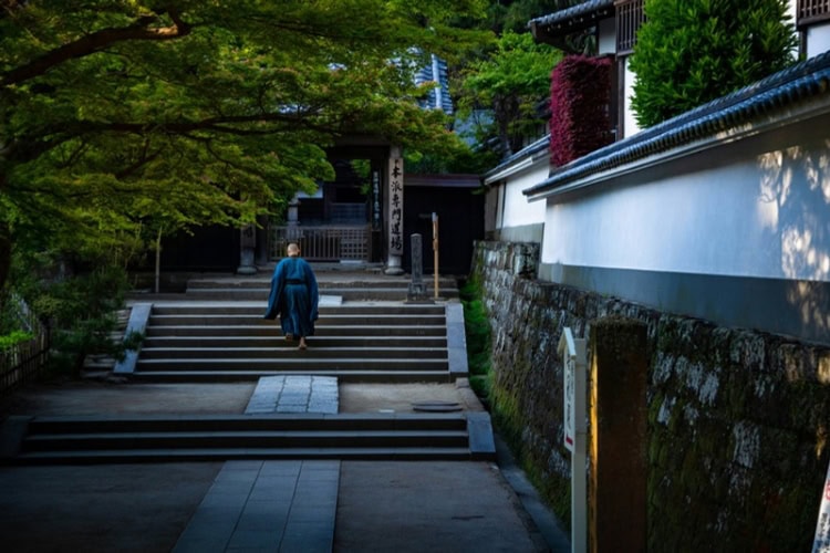 Monk in Kamakura, Kanagawa, Japan