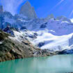 Laguna de las Tres at the end of the hike to the base of Mt. Fitzroy, Argentina