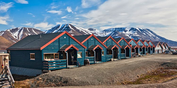 Houses in Longyearbyen, Norway