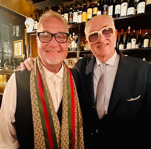 Michael Patrick Shiels with Giovanni Fracassi.