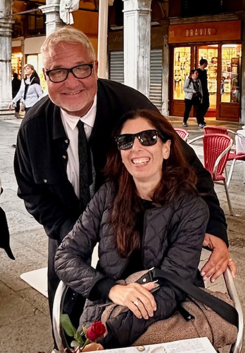 Michael Patrick Shiels with Venice’s Giulia De Carolis