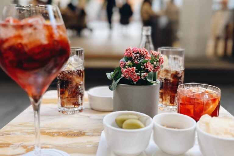 Aperitivo comes with stuzzichini (snacks). Photo by Amy Chambers