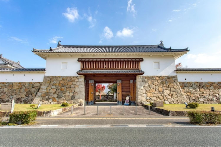 A view of the castle gate