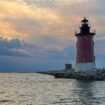 East End Lighthouse in the Delaware Bay captured on a sunset cruise with Cape Water Tours - Pinterest