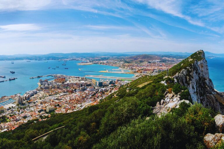 Aerial view of Gibraltar