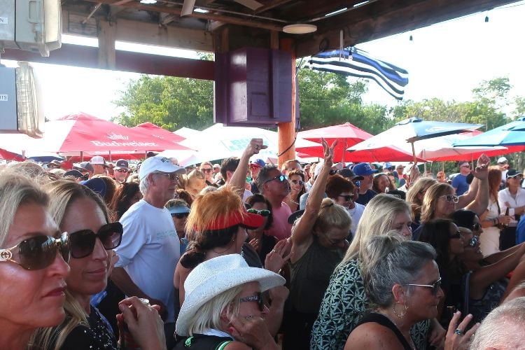 Huge throngs of people gather every Sunday at Stan’s Idle Hour Restaurant