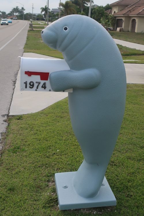 Manatee mailbox.