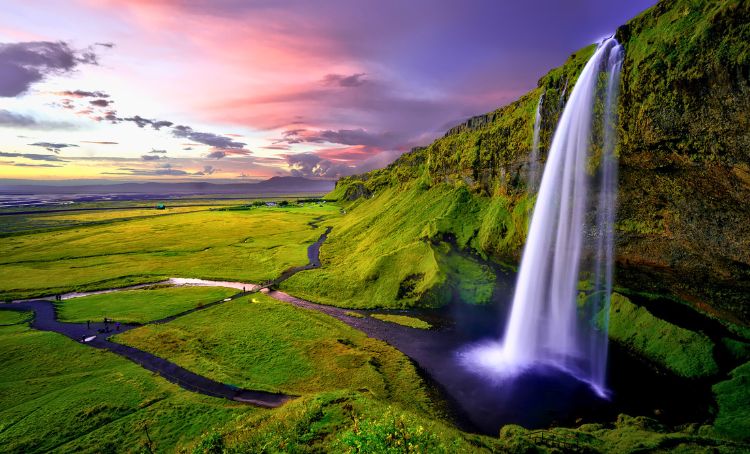 Mother Nature showing off at Seljalandsfoss in Iceland