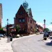 James Naismith statue and Old Post Office in Almonte's historic downtown. Photo by John M. Smith