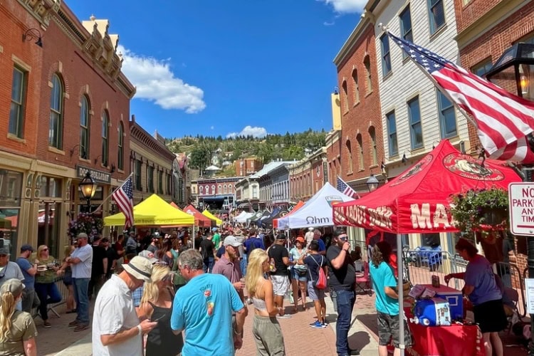Main Street of Central City can be packed during events like the Beer Festival and Distill in the Hills.