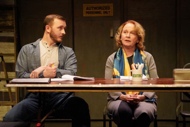Kevin Oliver Lynch and Kate Burton in Irish Rep's 2025 production of IRISHTOWN