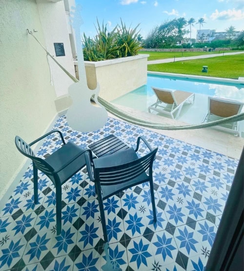 Room with a swim-up pool at Hard Rock Hotel Riviera Maya