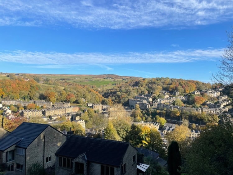 View of Hebden Bridge from the Buttresses
