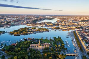 A scenic view of Stockholm, where historic charm meets island serenity. Henrik Trygg via Stockholm Media Bank