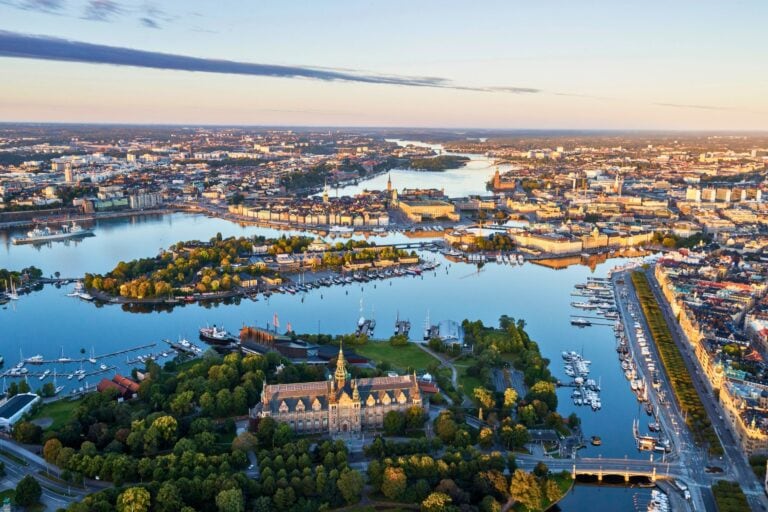 A scenic view of Stockholm, where historic charm meets island serenity. Henrik Trygg via Stockholm Media Bank