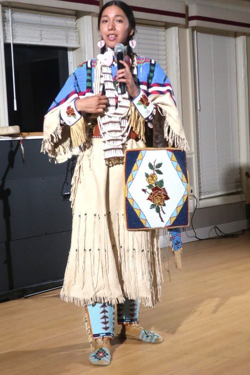 On-board presentation by a member of the Nez Perce tribe