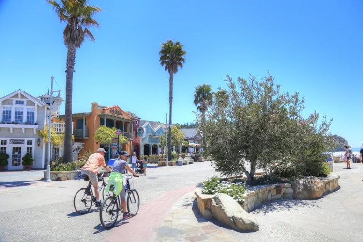 Avila Beach Cycling on the Promenade. Photo by Highway 1 Road Trip