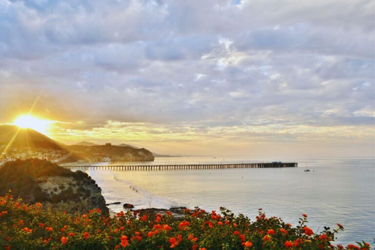 Avila Beach Pier at sunrise. Photo by Highway 1 Road Trip