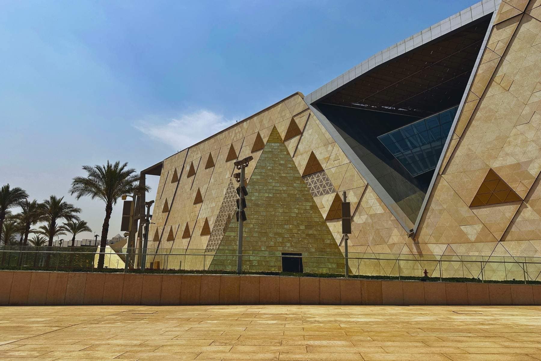 The outside of the Grand Egyptian Museum. Photo by Janna Graber