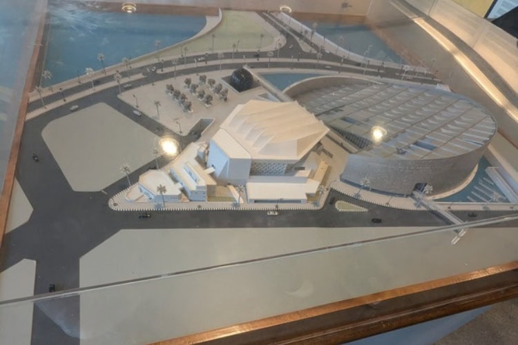 Model of the Alexandria Bibliotheca