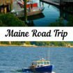 Portland's Old Port Waterfront with colorful work and pleasure boats - Pinterest