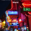 The oversized neon sign of Robert's Western World Pinterest