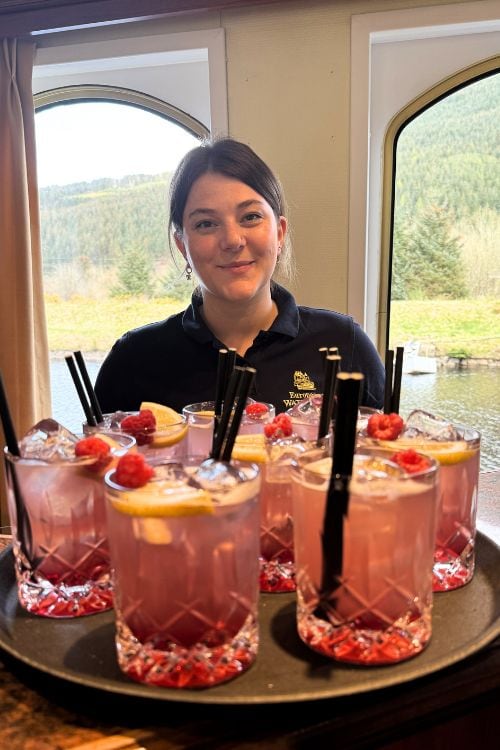 Hostess Robin aboard the Spirit of Scotland
