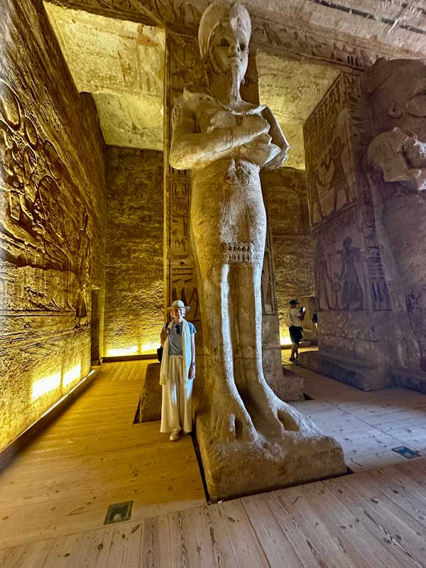 Abu Simbel, site of two temples built by the Egyptian king Ramses II. The scale in incredible. Photo courtesy Janna Graber