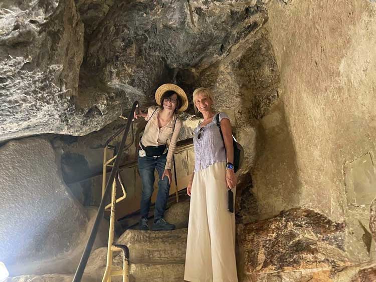 Inside the Great Pyramid of Giza. Photo courtesy of Janna Graber 