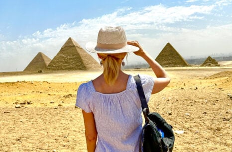Seeing the Pyramids of Giza is a bucket list experience. Photo courtesy Janna Graber