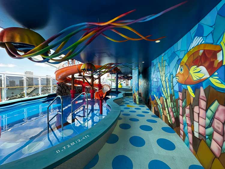 Toddlers pool aboard the MSC World America. Photo by Janna Graber