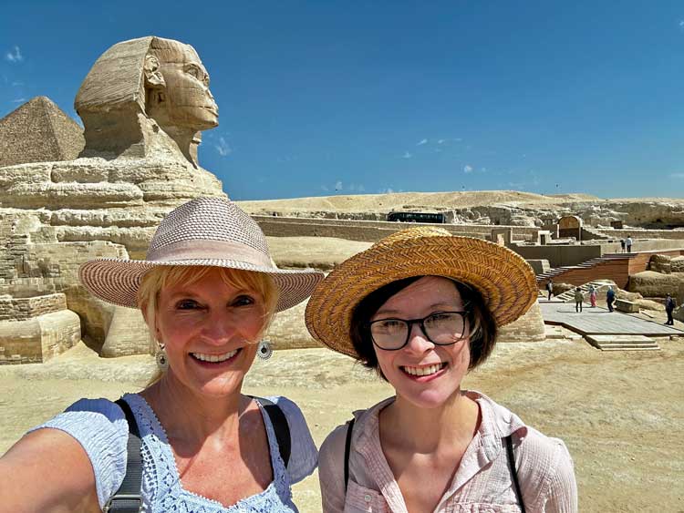 The Great Sphinx of Giza is one of the world's largest sculptures. Photo by Janna Graber