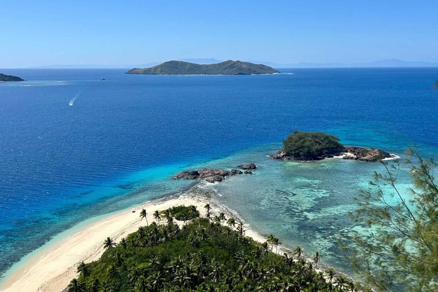 The view from the top of the mountain on Monuriki Island in "Castaway" with Tom Hanks. Photo by Michelle Shultz