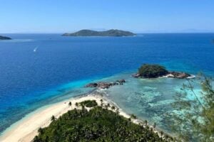 The view from the top of the mountain on Monuriki Island in "Castaway" with Tom Hanks. Photo by Michelle Shultz