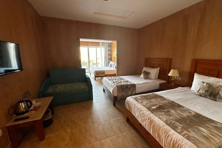 Inside our room at the resort