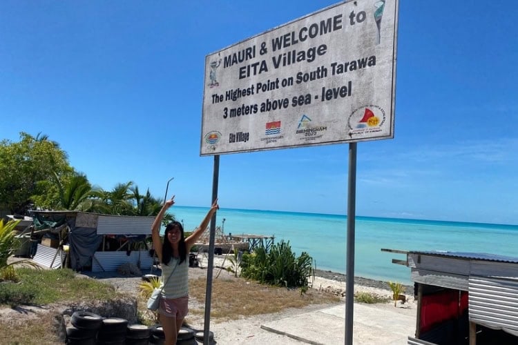Kiribati has one of the lowest average sea levels in the world.
