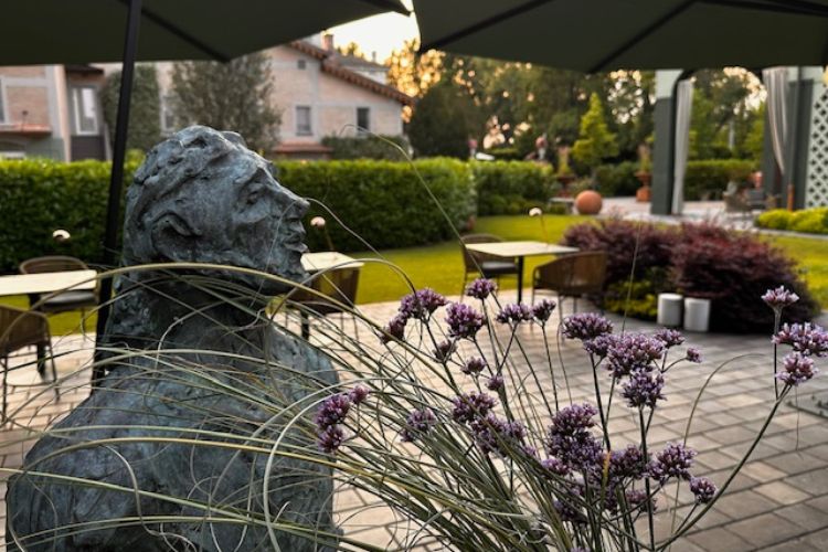 The grounds of Bottura’s guest house resort Casa Maria Luigia