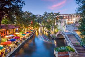 San Antonio Riverwalk shines at night. Photo by iStock/f11photo