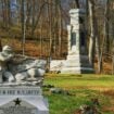 The monuments to the 78th and 102nd New York Volunteer Infantry Regiments on Culp's Hill. Photo by Frank Hosek