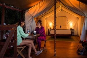 Glamping in Sonoma County brings cozy comfort to the great outdoors. Photo courtesy of Sonoma County Tourism