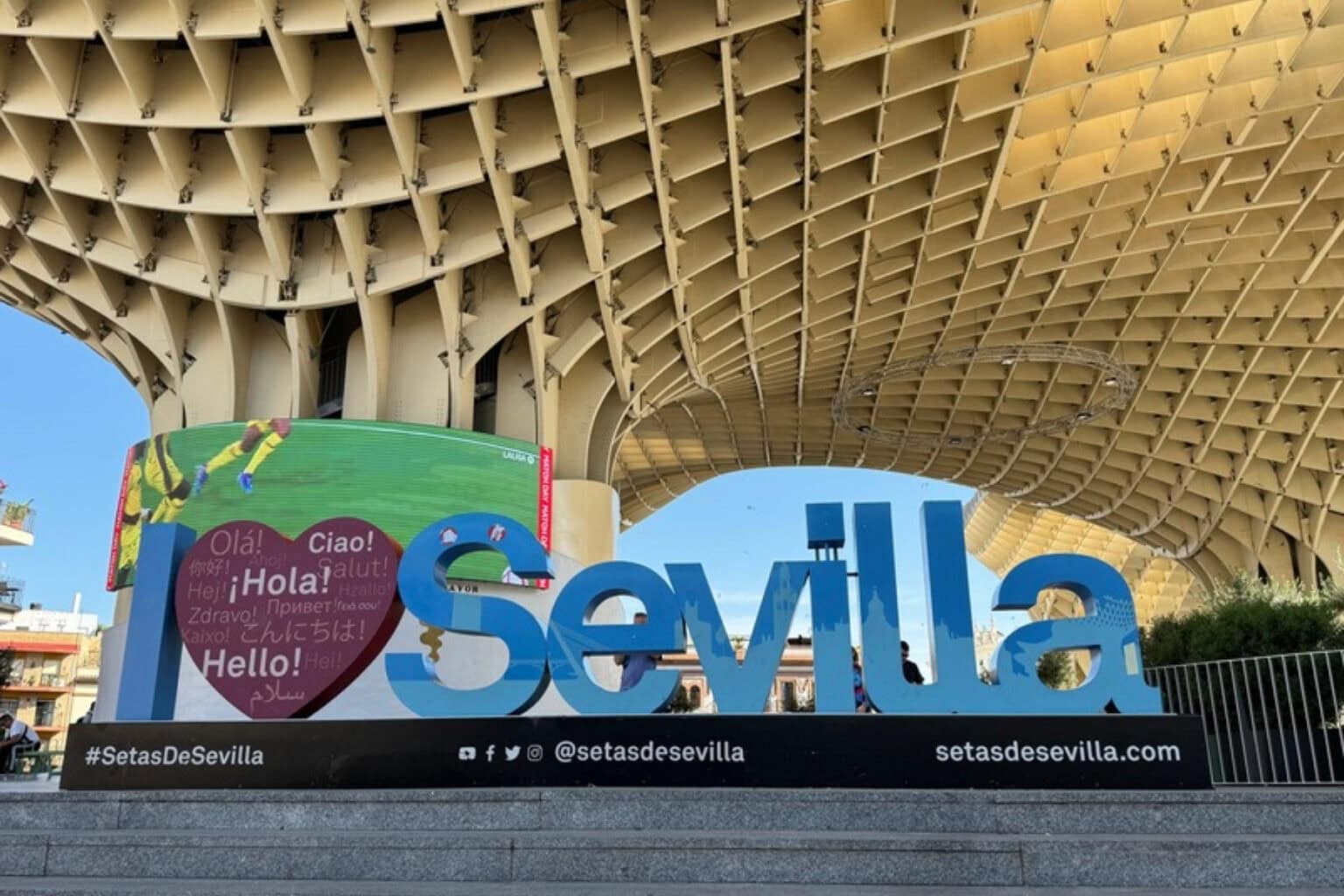 Welcome to Sevilla. Photo by Debbie Stone