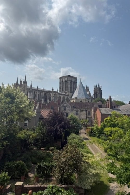 York Minster seen from the City Walls, York, England