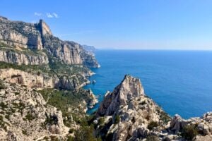 Panoramic view of the Calanques National Park in Southern France. Photo by Stephanie Mork