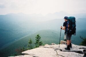 Hiker on the Appalachian Trail